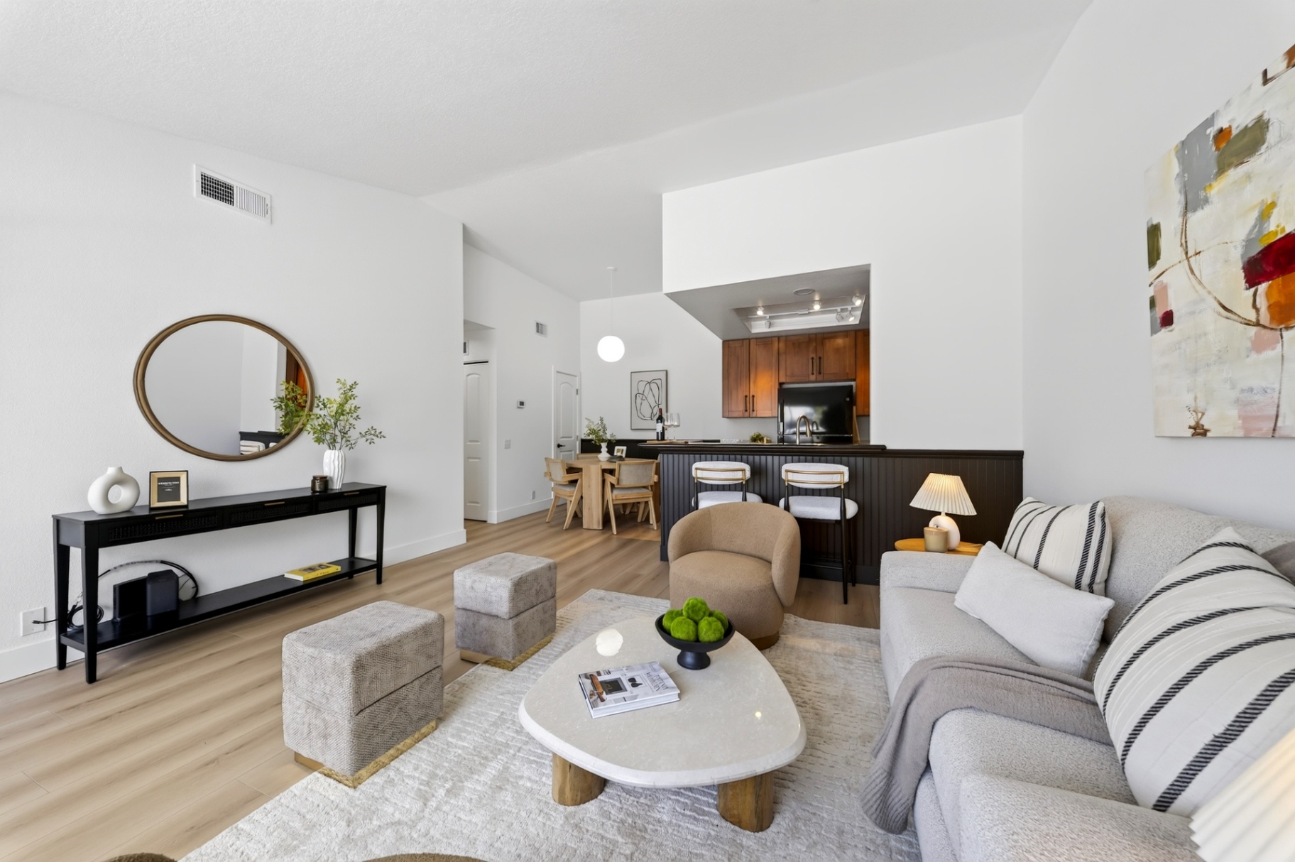 Interior living room at 99 Huntington